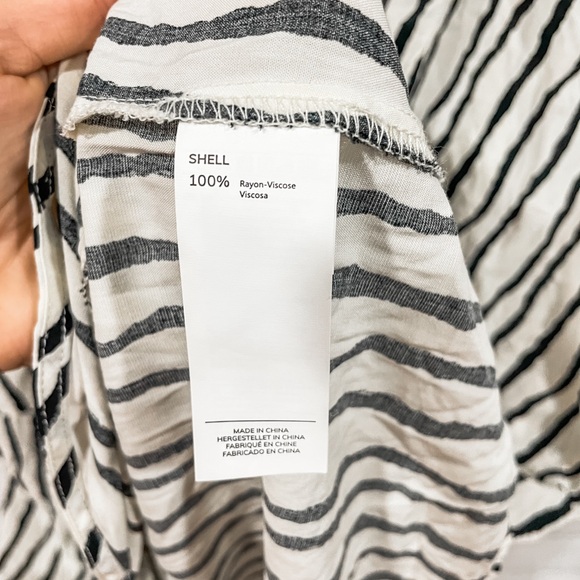 CUPSHE Eva Wave Striped V-neck Sleeveless Dress coverup XL - Picture 4 of 6